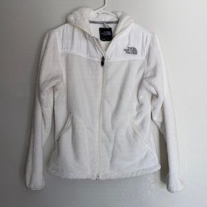 North Face Women’s White Zip Up, Size Small